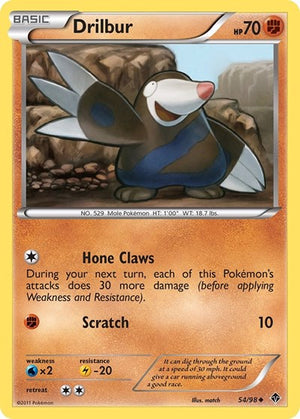 Pokemon TCG - Emerging Powers - Drilbur - 54/98