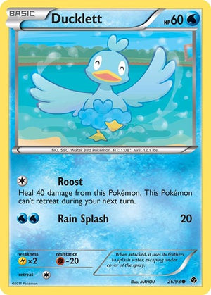 Pokemon TCG - Emerging Powers - Ducklett - 26/98