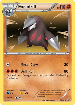 Pokemon TCG - Emerging Powers - Excadrill - 56/98 - Holofoil