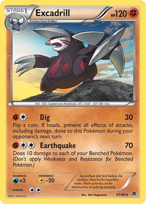Pokemon TCG - Emerging Powers - Excadrill - 57/98 - Reverse Holofoil