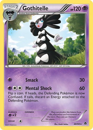 Pokemon TCG - Emerging Powers - Gothitelle - 48/98 - Reverse Holofoil