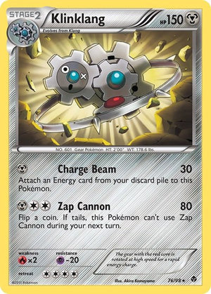 Pokemon TCG - Emerging Powers - Klinklang - 76/98 - Reverse Holofoil