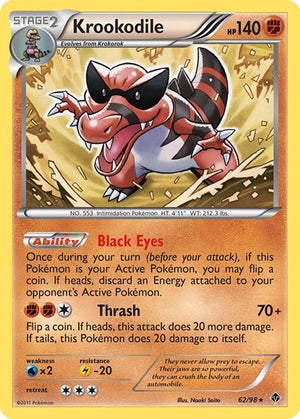 Pokemon TCG - Emerging Powers - Krookodile - 62/98