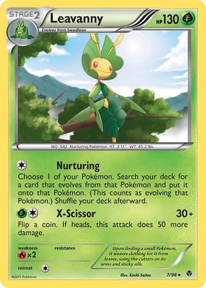 Pokemon TCG - Emerging Powers - Leavanny - 7/98