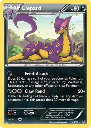Pokemon TCG - Emerging Powers - Liepard - 65/98 - Reverse Holofoil