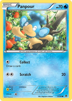 Pokemon TCG - Emerging Powers - Panpour - 22/98
