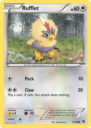 Pokemon TCG - Emerging Powers - Rufflet - 87/98
