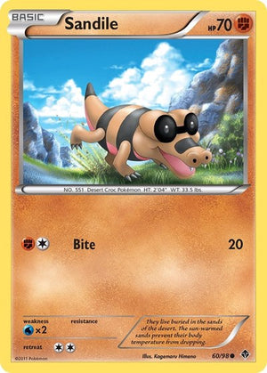 Pokemon TCG - Emerging Powers - Sandile - 60/98