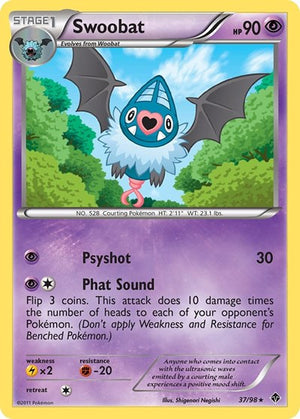 Pokemon TCG - Emerging Powers - Swoobat - 37/98