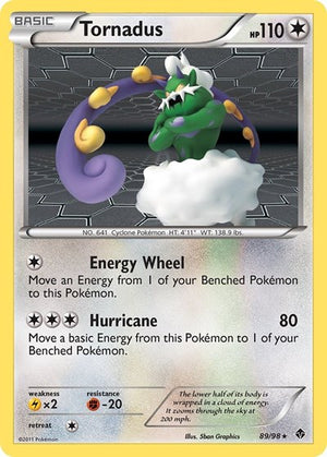 Pokemon TCG - Emerging Powers - Tornadus - 89/98 - Reverse Holofoil
