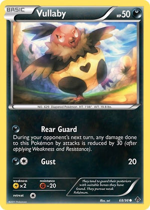 Pokemon TCG - Emerging Powers - Vullaby - 68/98 - Reverse Holofoil