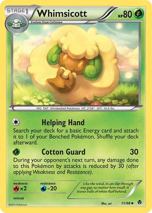 Pokemon TCG - Emerging Powers - Whimsicott - 11/98