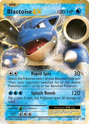 Pokemon TCG - XY - Evolutions - Blastoise EX - 21/108 - Holofoil