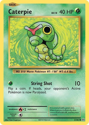 Pokemon TCG - XY - Evolutions - Caterpie - 3/108