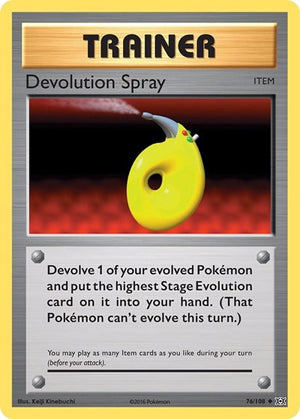 Pokemon TCG - XY - Evolutions - Devolution Spray - 76/108 - Reverse Holofoil