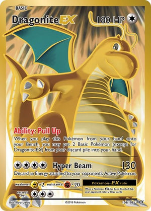 Pokemon TCG - XY - Evolutions - Dragonite EX - 106/108 - Holofoil