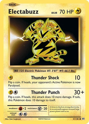 Pokemon TCG - XY - Evolutions - Electabuzz - 41/108