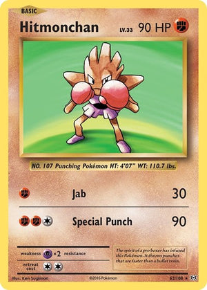 Pokemon TCG - XY - Evolutions - Hitmonchan - 62/108 - Holofoil