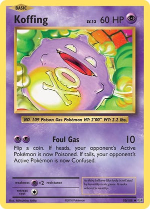Pokemon TCG - XY - Evolutions - Koffing - 50/108