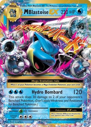 Pokemon TCG - XY - Evolutions - M Blastoise EX - 22/108 - Holofoil