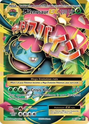 Pokemon TCG - XY - Evolutions - M Venusaur EX - 100/108 - Holofoil