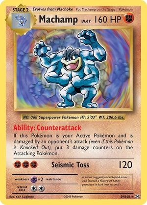 Pokemon TCG - XY - Evolutions - Machamp - 59/108 - Holofoil