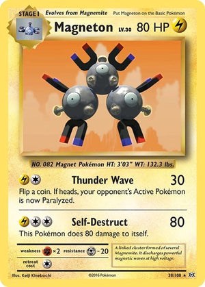Pokemon TCG - XY - Evolutions - Magneton - 38/108 - Holofoil