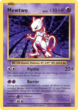 Pokemon TCG - XY - Evolutions - Mewtwo - 51/108