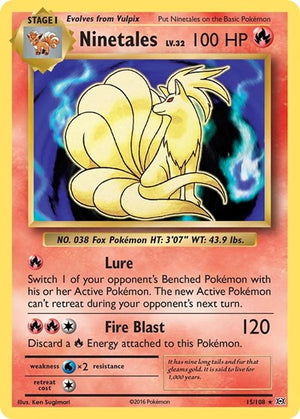 Pokemon TCG - XY - Evolutions - Ninetales - 15/108 - Reverse Holofoil