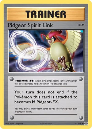 Pokemon TCG - XY - Evolutions - Pidgeot Spirit Link - 81/108 - Reverse Holofoil
