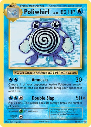 Pokemon TCG - XY - Evolutions - Poliwhirl - 24/108
