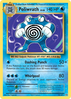 Pokemon TCG - XY - Evolutions - Poliwrath - 25/108 - Holofoil