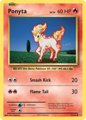 Pokemon TCG - XY - Evolutions - Ponyta - 19/108