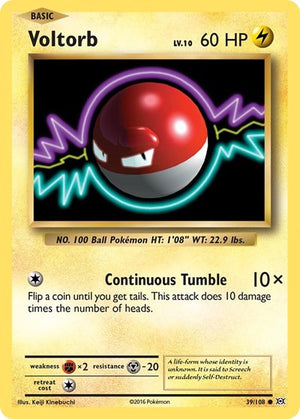 Pokemon TCG - XY - Evolutions - Voltorb - 39/108 - Reverse Holofoil