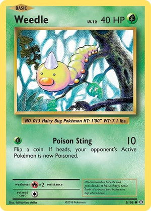 Pokemon TCG - XY - Evolutions - Weedle - 5/108