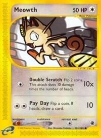 Pokemon TCG - Expedition - Meowth - 121/165 - Reverse Holofoil