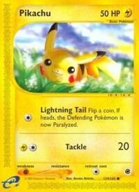 Pokemon TCG - Expedition - Pikachu - 124/165 - Reverse Holofoil
