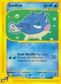 Pokemon TCG - Expedition - Qwilfish - 127/165 - Reverse Holofoil