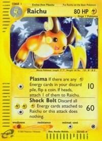 Pokemon TCG - Expedition - Raichu - 025/165 - Holofoil