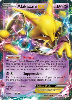 Pokemon TCG - XY - Fates Collide - Alakazam EX - 25/124 - Holofoil