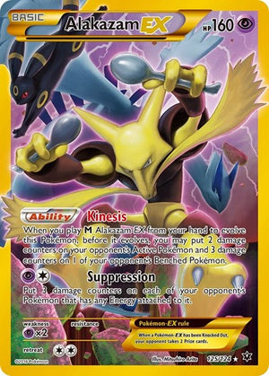 Pokemon TCG - XY - Fates Collide - Alakazam EX - 125/124 - Holofoil