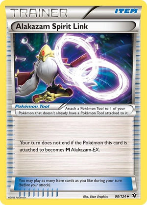 Pokemon TCG - XY - Fates Collide - Alakazam Spirit Link - 90/124