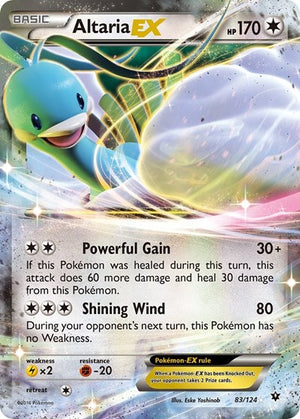 Pokemon TCG - XY - Fates Collide - Altaria EX - 83/124 - Holofoil