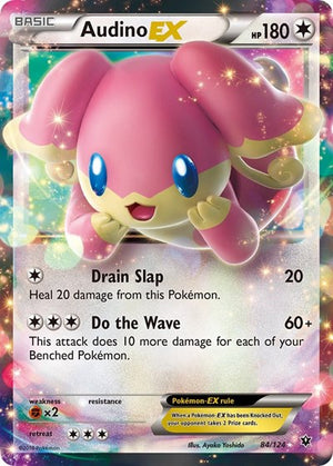 Pokemon TCG - XY - Fates Collide - Audino EX - 84/124 - Holofoil