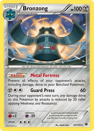 Pokemon TCG - XY - Fates Collide - Bronzong - 61/124