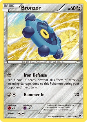 Pokemon TCG - XY - Fates Collide - Bronzor - 60/124