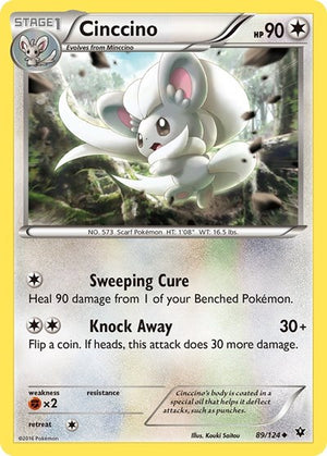 Pokemon TCG - XY - Fates Collide - Cinccino - 89/124 - Reverse Holofoil