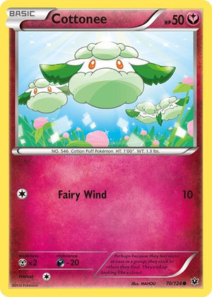 Pokemon TCG - XY - Fates Collide - Cottonee - 70/124