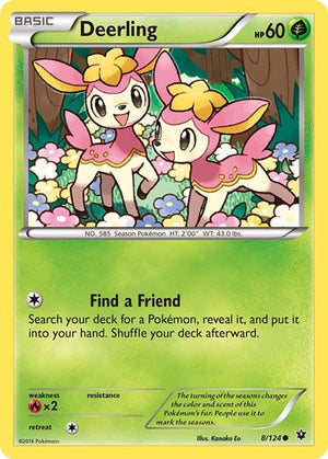 Pokemon TCG - XY - Fates Collide - Deerling - 8/124