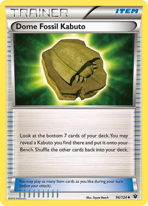Pokemon TCG - XY - Fates Collide - Dome Fossil Kabuto - 96/124